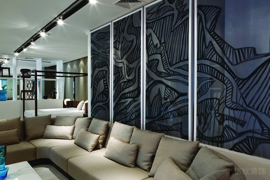 深圳南山鮮色調辦公室裝修_洽談區1