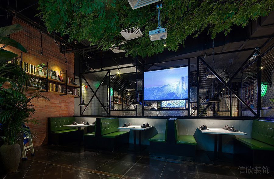 綠植環保餐廳效果圖