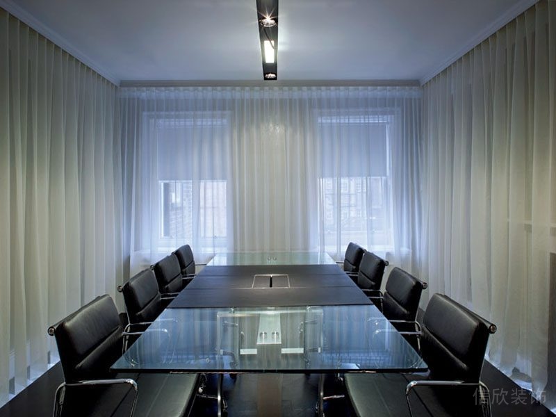 辦公室裝修半透明窗簾