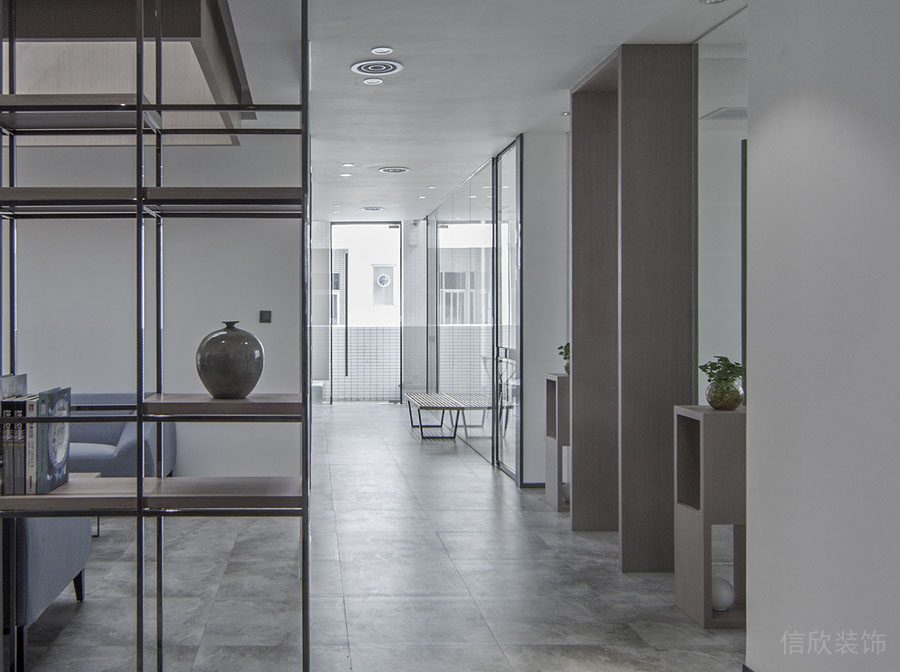 深圳羅湖區(qū)田貝辦公室裝修_過(guò)道