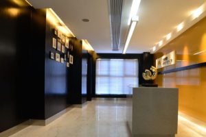 深圳南山科技園辦公室裝修_前臺區(qū)