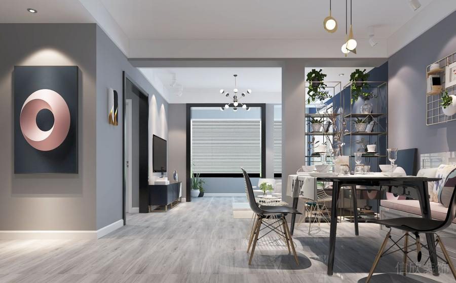 福田中心區(qū)現(xiàn)代簡約家居裝修