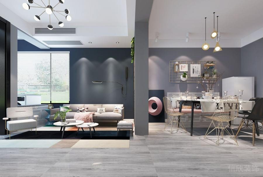 福田中心區(qū)現(xiàn)代簡約家居裝修