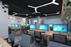 辦公室員工研發區域簡約風設計