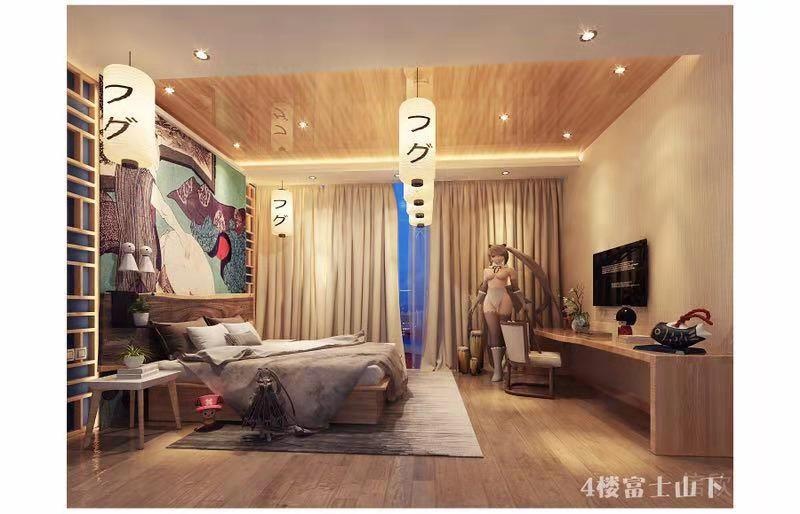 羅湖區(qū)主題酒店裝修設(shè)計(jì) 羅湖區(qū)主題酒店富士山下套房裝修設(shè)計(jì)