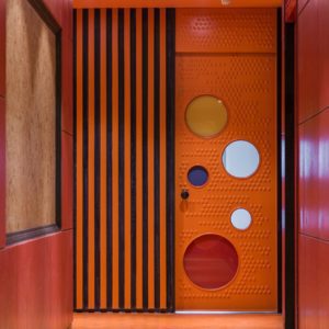 童趣墻體條紋隔音設(shè)計(jì)洞洞門