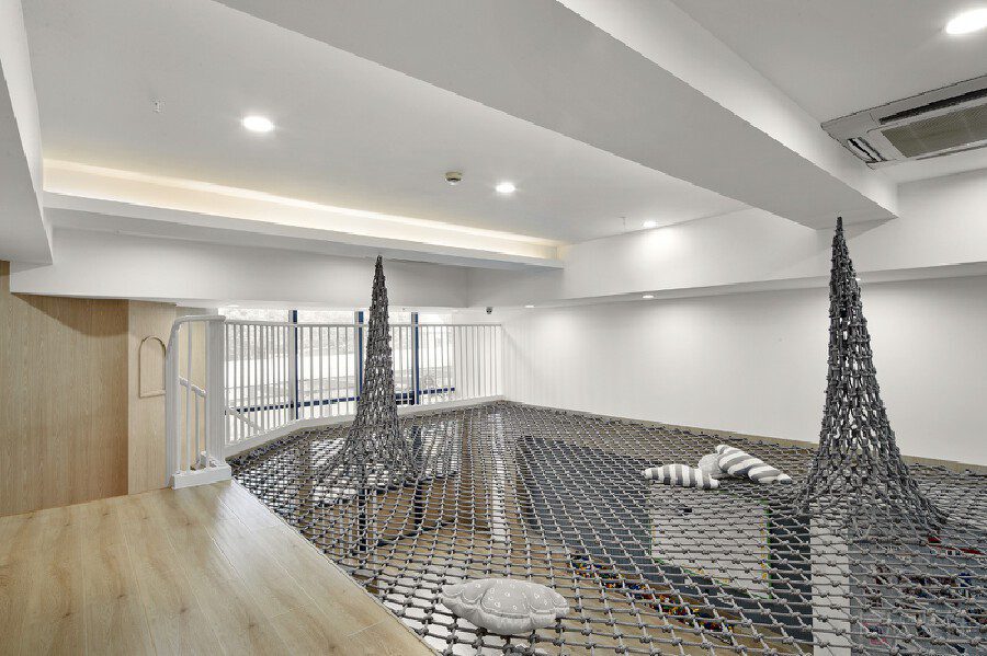 中央空調(diào)機(jī)構(gòu)培訓(xùn)機(jī)構(gòu)裝修設(shè)計(jì)原木風(fēng)娛樂區(qū)