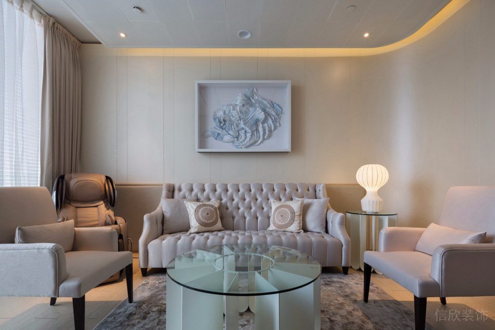 現代簡約沙發辦公室裝修設計