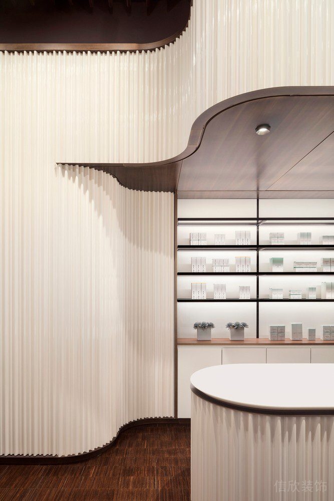 柵格化收納柜墻體效果圖中醫(yī)館辦公室設(shè)計(jì)圖