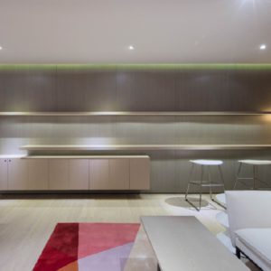 直線式茶水間木質休息區辦公室裝修