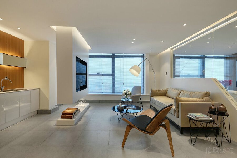 茶水間木制燈飾設(shè)計辦公室公共休息區(qū)域設(shè)計