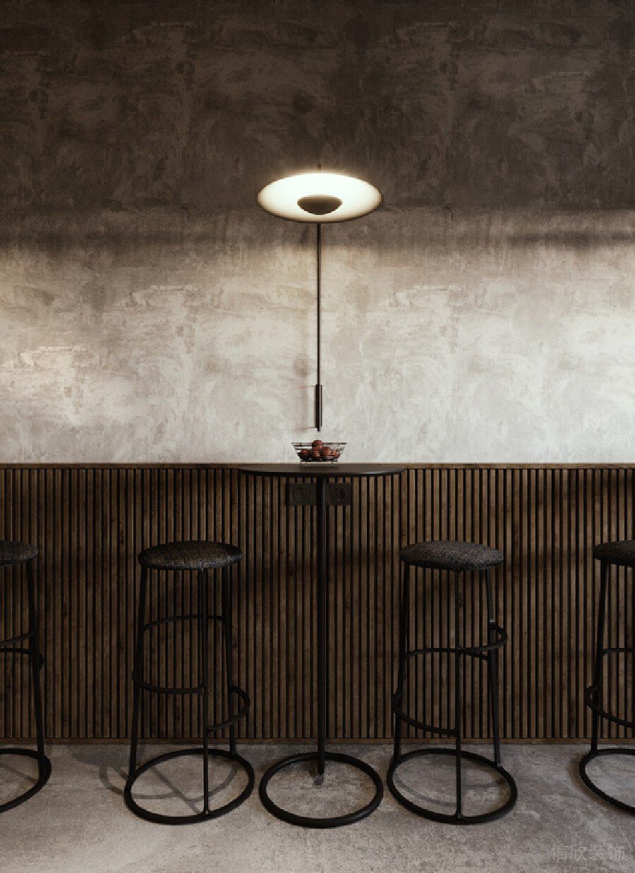 極簡風日式竹編條紋休息區(qū)辦公室設(shè)計圖