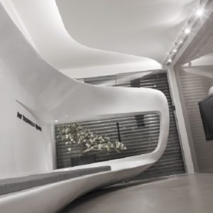 科技純白簡約風工作室裝修設(shè)計休息區(qū)效果