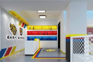 前臺(tái)區(qū)現(xiàn)代簡(jiǎn)約健身房武術(shù)裝修效果