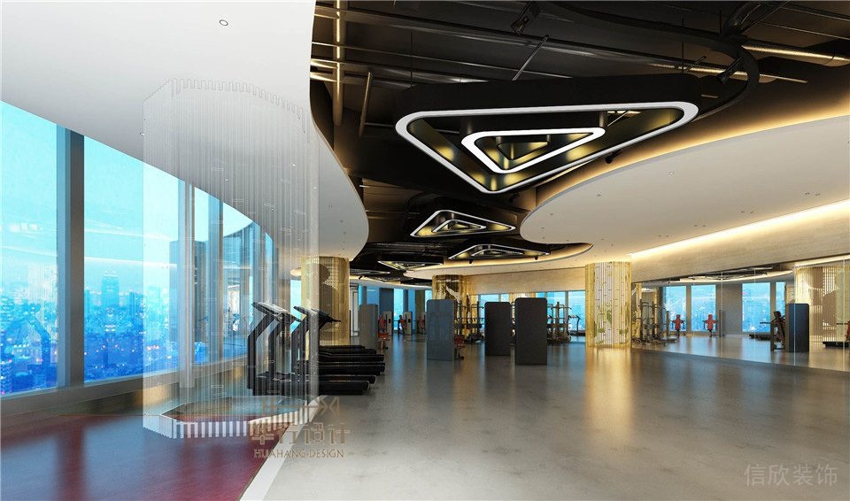 寶力豪健身房裝修設計_跑步區 寶力豪健身房裝修設計_跑步區