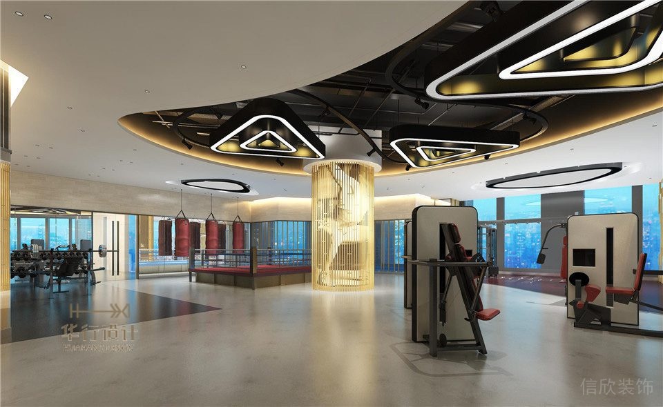 寶力豪健身房裝修設計_重量區 寶力豪健身房裝修設計_重量區