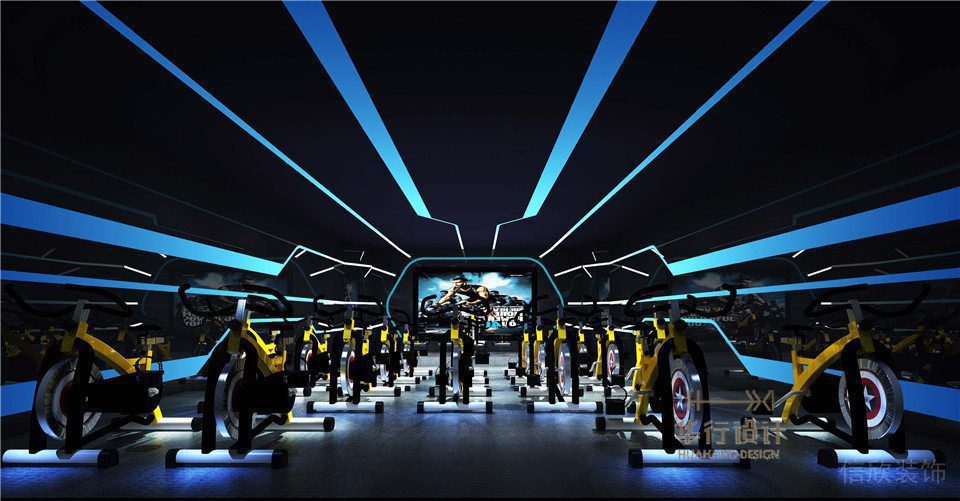 安徽環球健身會所設計_動感單車 安徽環球健身會所設計_動感單車