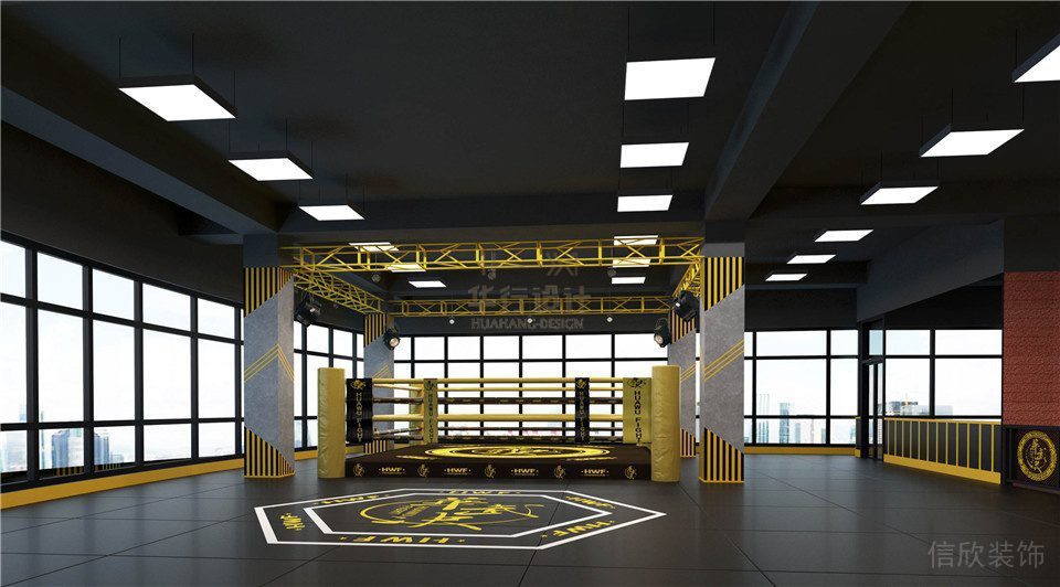 華武決朝陽店健身房設(shè)計(jì)_搏擊臺 華武決朝陽店健身房設(shè)計(jì)_搏擊臺
