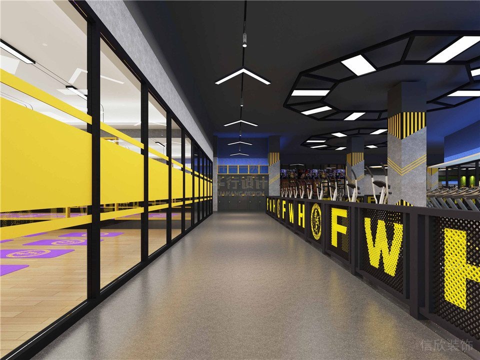 華武決朝陽店健身房設(shè)計(jì)_過道 華武決朝陽店健身房設(shè)計(jì)_過道