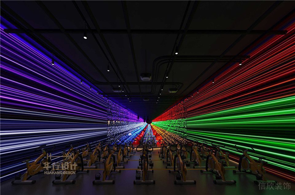 華武決寶龍店健身房設計_動感單車 華武決寶龍店健身房設計_動感單車