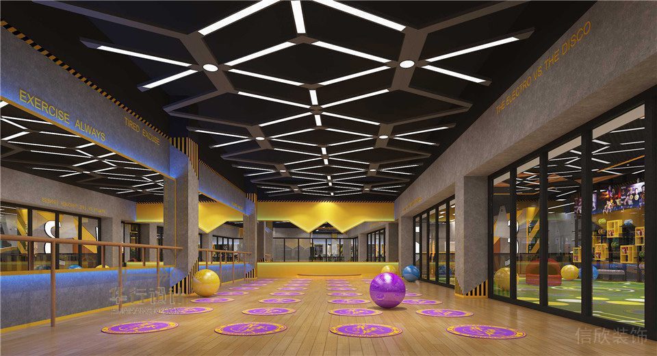 華武決寶龍店健身房設計_操房 華武決寶龍店健身房設計_操房