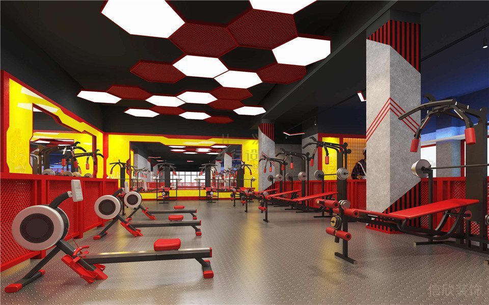 華武決朝陽二店健身房設計-重量區 華武決朝陽二店健身房設計-重量區