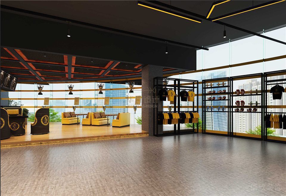 華武決東門店深圳健身房裝修設計_休息區 華武決東門店深圳健身房裝修設計_休息區