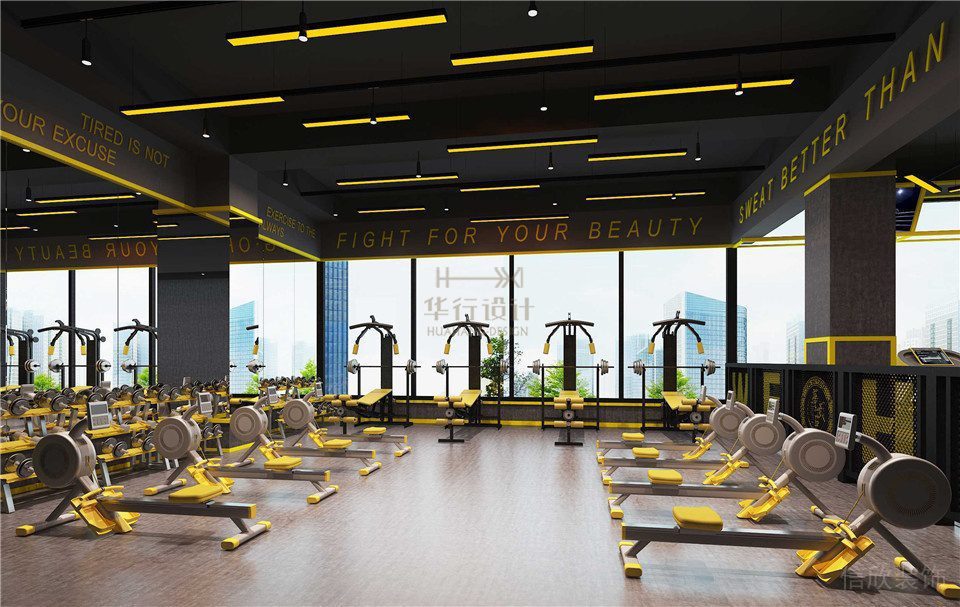 華武決東門店深圳健身房裝修設計_單車房 華武決東門店深圳健身房裝修設計_單車房