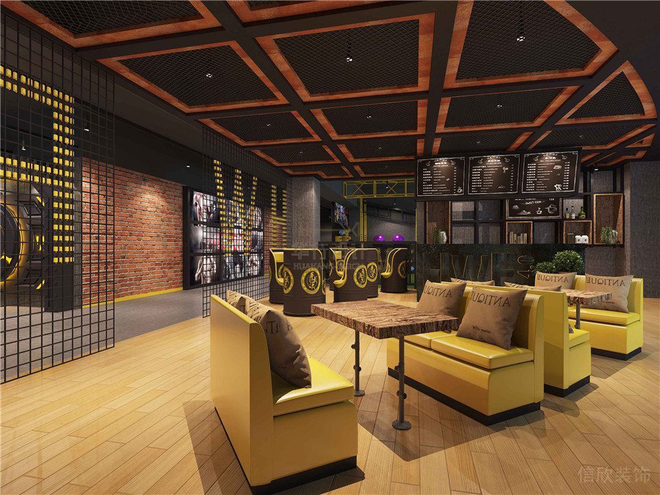 華武決東門店深圳健身房裝修設計_休息洽談區 華武決東門店深圳健身房裝修設計_休息洽談區