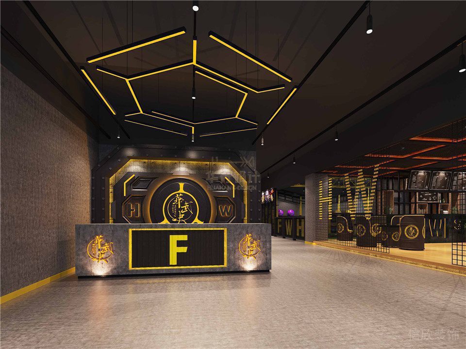 華武決東門店深圳健身房裝修設計_服務臺 華武決東門店深圳健身房裝修設計_服務臺