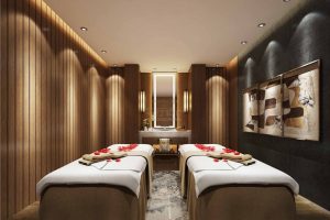 按摩室瑜伽機(jī)構(gòu)日式大理石裝修效果