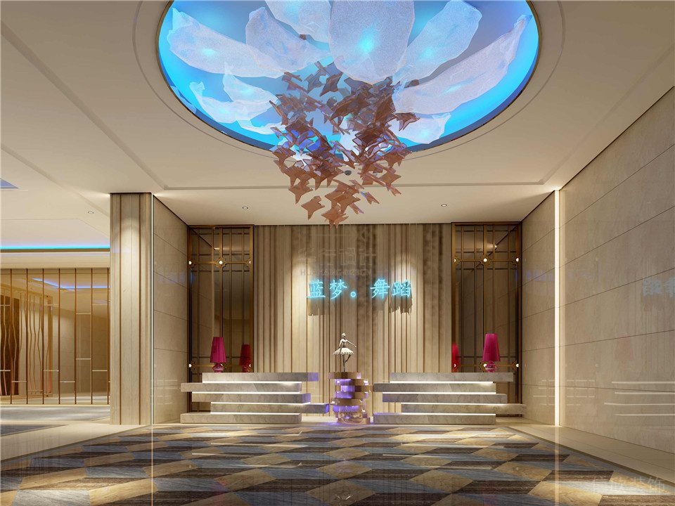 藍(lán)夢(mèng)舞蹈培訓(xùn)教室裝修設(shè)計(jì)_前臺(tái)區(qū)