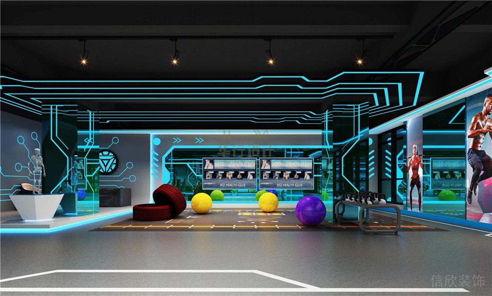 健身房裝修設(shè)計(jì)斯瑞特_瑜伽區(qū)