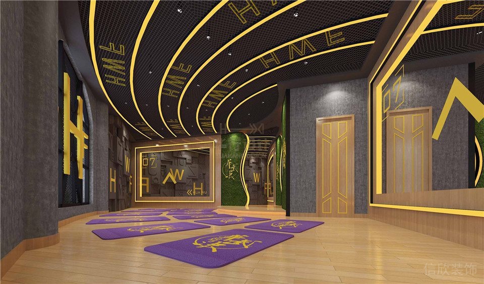 華武決鄭州健身房設(shè)計(jì)-瑜伽室 華武決鄭州健身房設(shè)計(jì)-瑜伽室