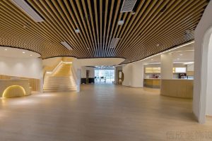 鏤空天花條紋裝修設(shè)計(jì)效果圖辦公室