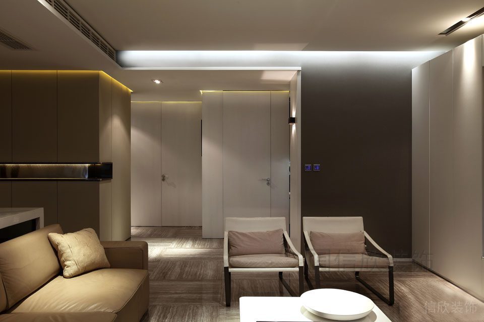 輕奢風中央空調(diào)內(nèi)嵌式環(huán)形天花創(chuàng)意設計地板機理效果圖全屋定制