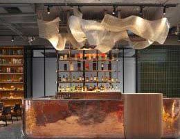 辦公室工業(yè)風(fēng)吧臺(tái)區(qū)效果圖