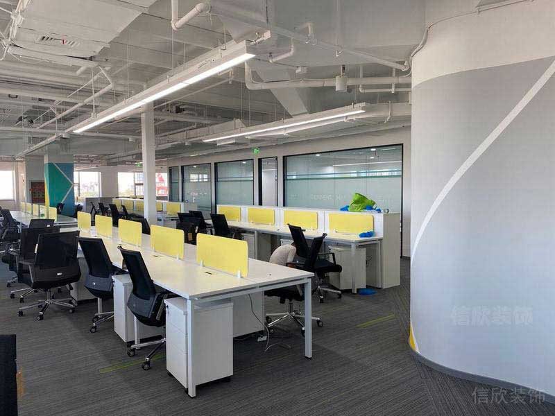 辦公室現(xiàn)代風(fēng)辦公區(qū)效果圖(1)