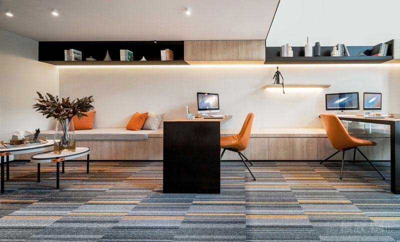 辦公室現(xiàn)代風(fēng)辦公區(qū)效果圖(8)