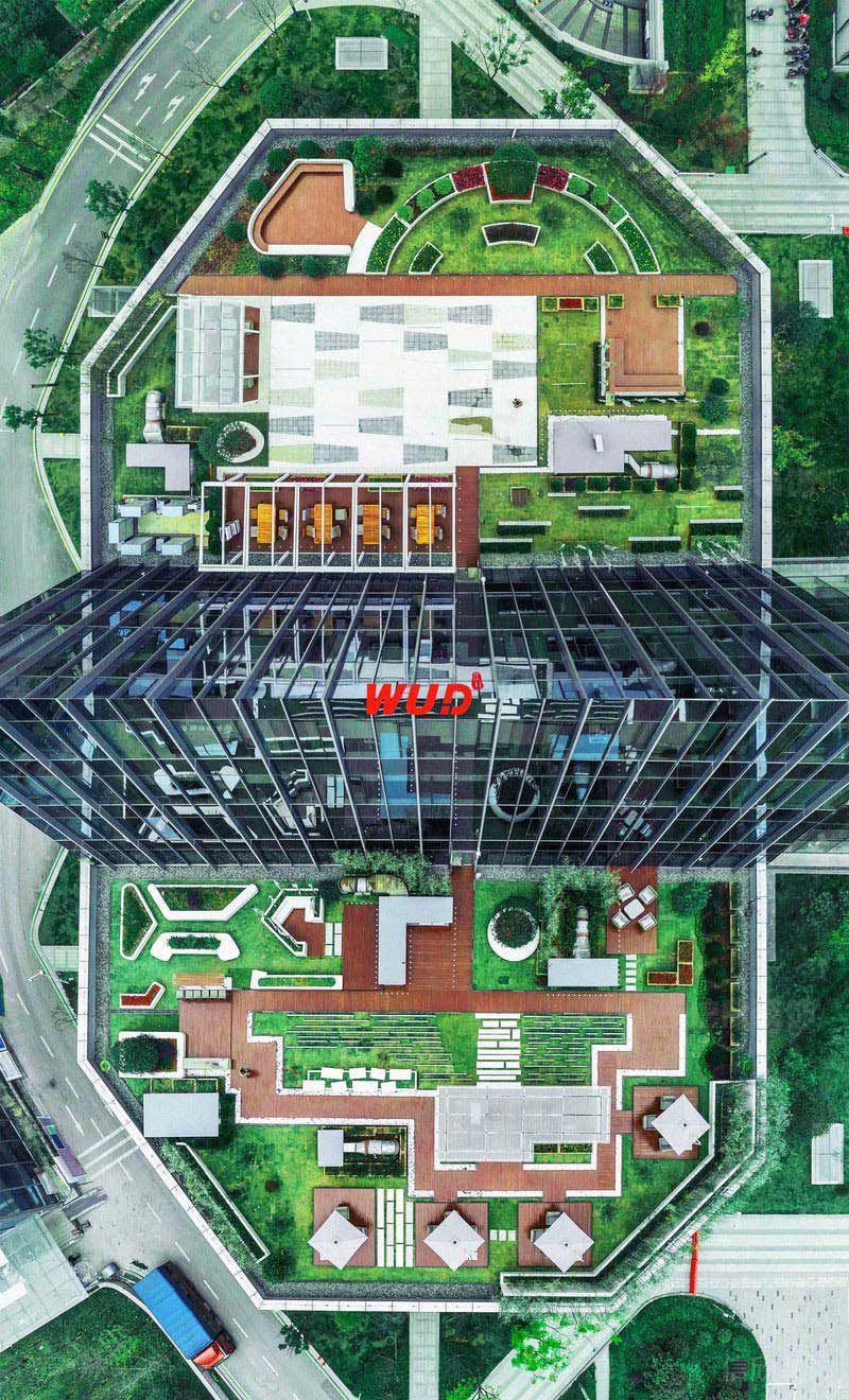 辦公室現(xiàn)代風外立面效果圖