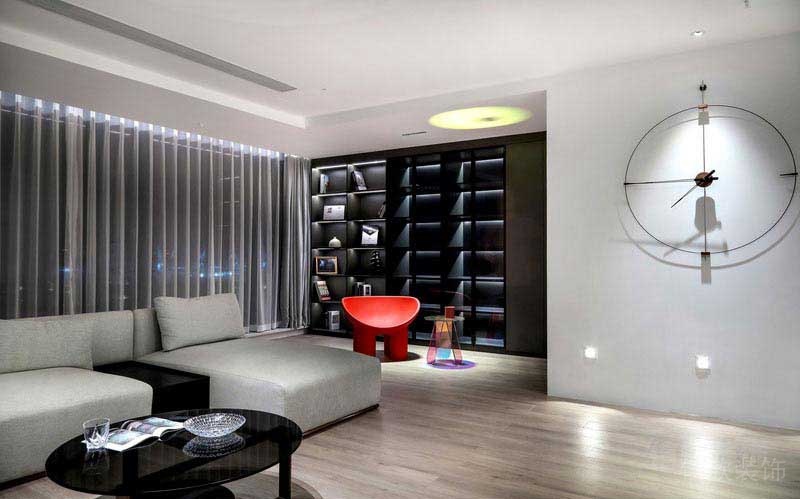 辦公室現(xiàn)代風(fēng)休息區(qū)沙發(fā)效果圖(1)