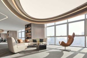 辦公室現(xiàn)代輕奢風休息區(qū)效果圖 (2)