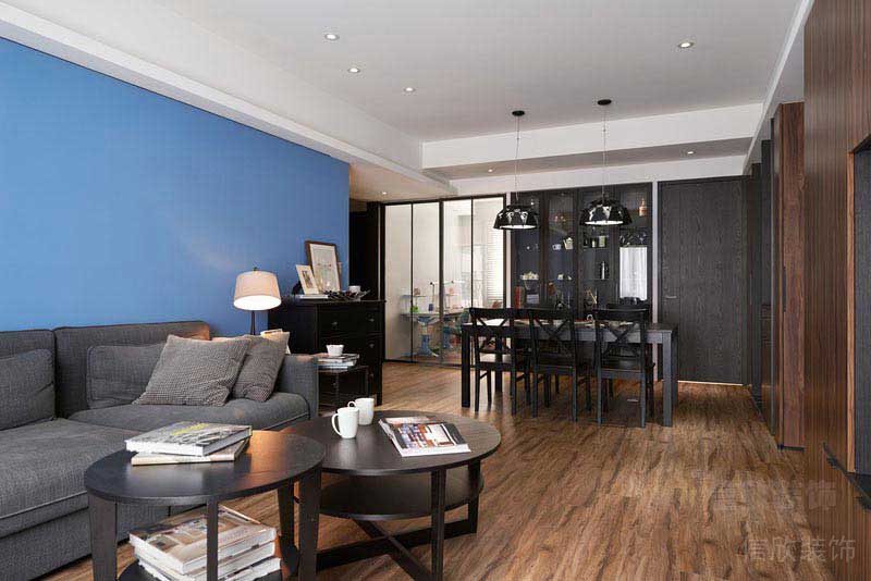 二手房改造北歐風(fēng)客餐廳效果圖 (2)