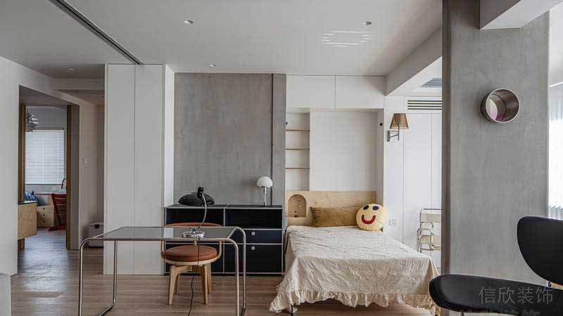 二手房改造現(xiàn)代簡(jiǎn)約風(fēng)臥室效果圖 (2)