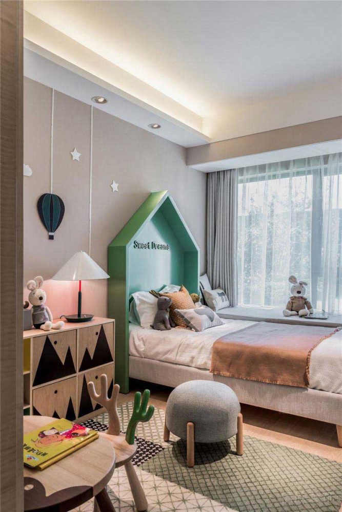 二手房改造現(xiàn)代簡約風(fēng)兒童房效果圖(新居現(xiàn)代輕奢風(fēng)客廳效果圖)