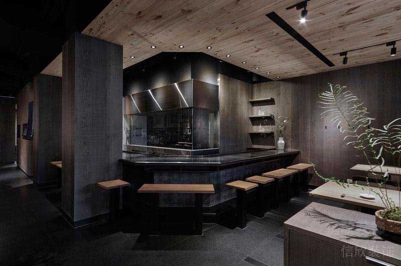 工業(yè)風餐廳吧臺