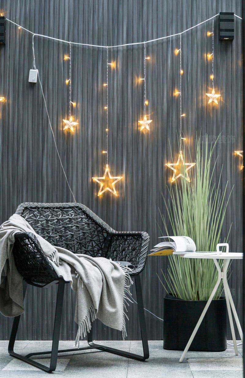 灰色背景上的星光設(shè)計效果