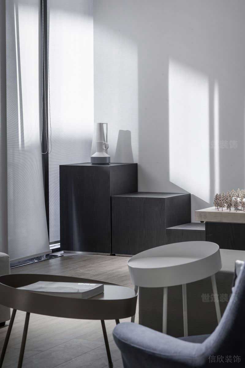 極簡風格家居空間休閑區