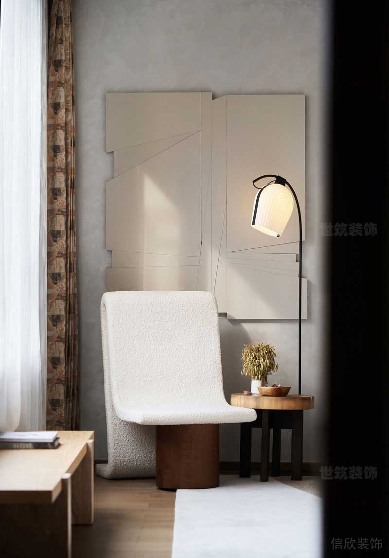 極簡風格家居樣板間休閑區