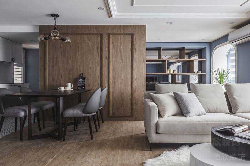 美式現(xiàn)代風格家居空間客餐廳